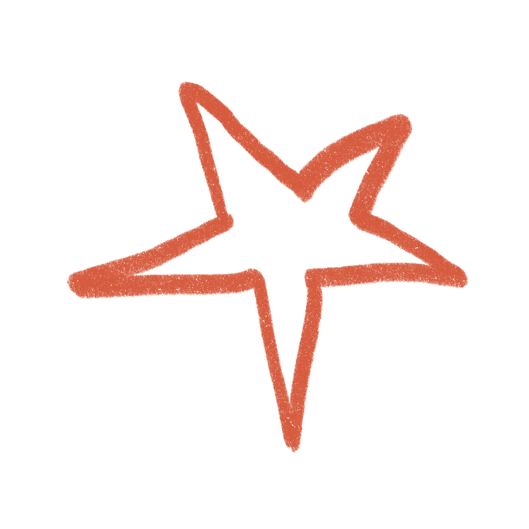 Hand-drawn star doodle